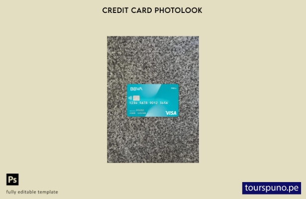 listo para imprimir plantilla frontal de apariencia fotográfica de tarjeta de dé